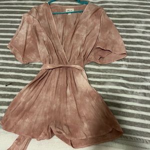 White Crow romper with pockets